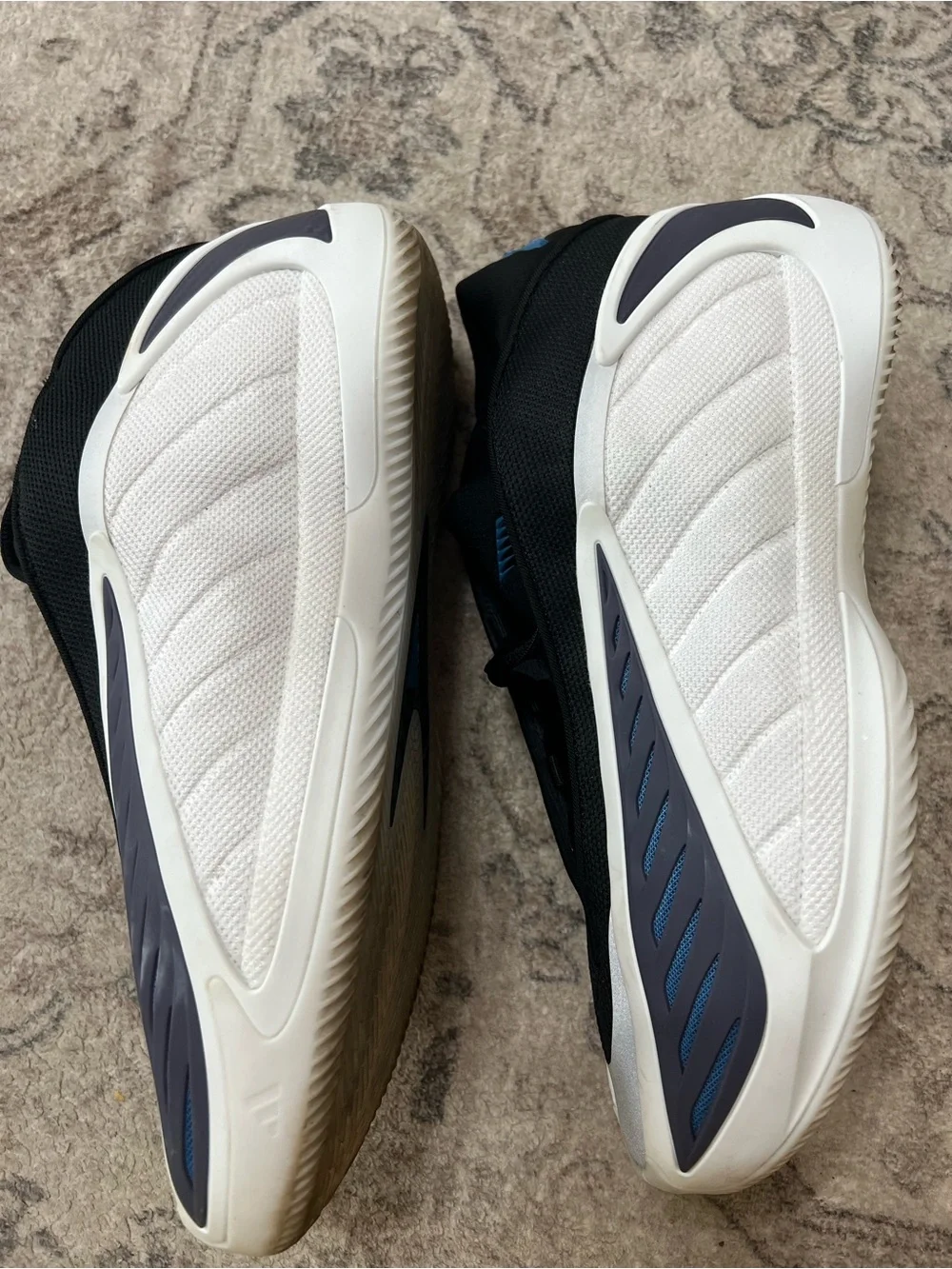 adidas Anthony Edwards 2 shoes White/Core Black/Dusky Ink